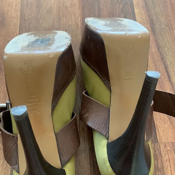 Marni Platform Mary Jane Peep Toe Heels - Picture 6 of 9